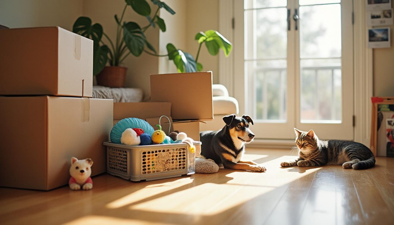 découvrez nos conseils pour un déménagement réussi avec vos animaux, afin d'organiser le jour j en toute sérénité et sans stress pour vos compagnons.