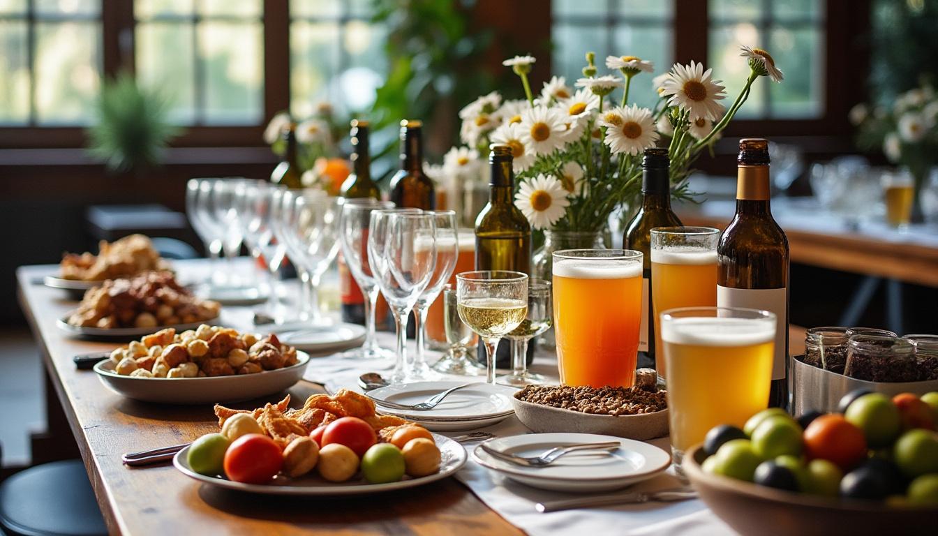 découvrez les ratios idéaux de boissons pour 50 à 120 personnes, afin de bien prévoir les quantités par type de boisson lors de vos événements.