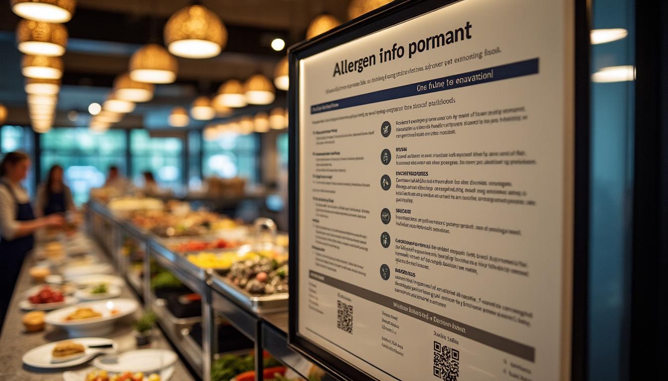 découvrez comment afficher correctement les allergènes sur votre buffet pour garantir la sécurité de vos invités et respecter la réglementation en vigueur.